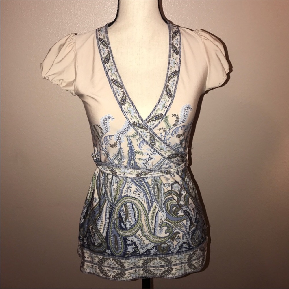 BCBG wrap around top xs